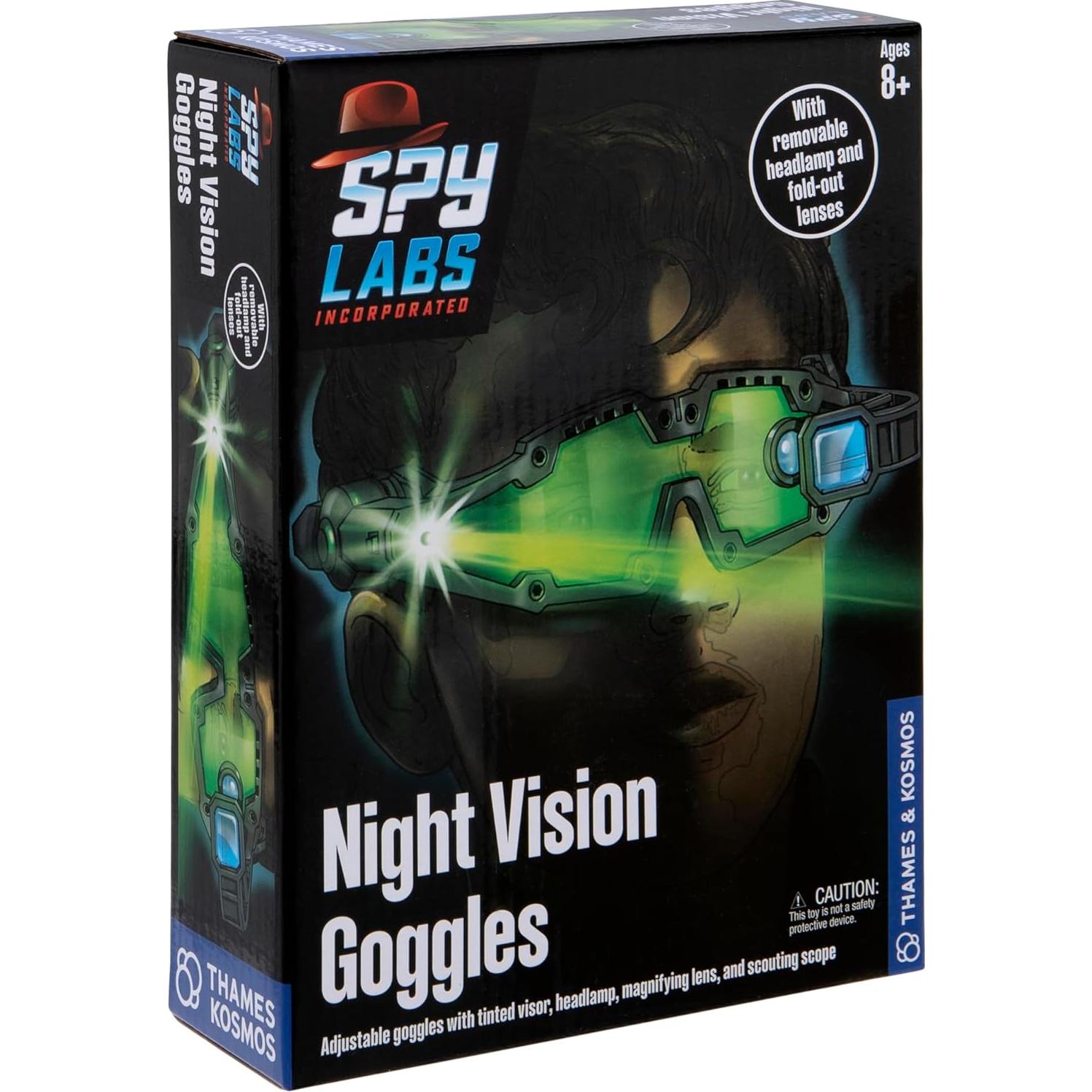 Gafas de Visión Nocturna Thames & Kosmos con Linterna LED Verde