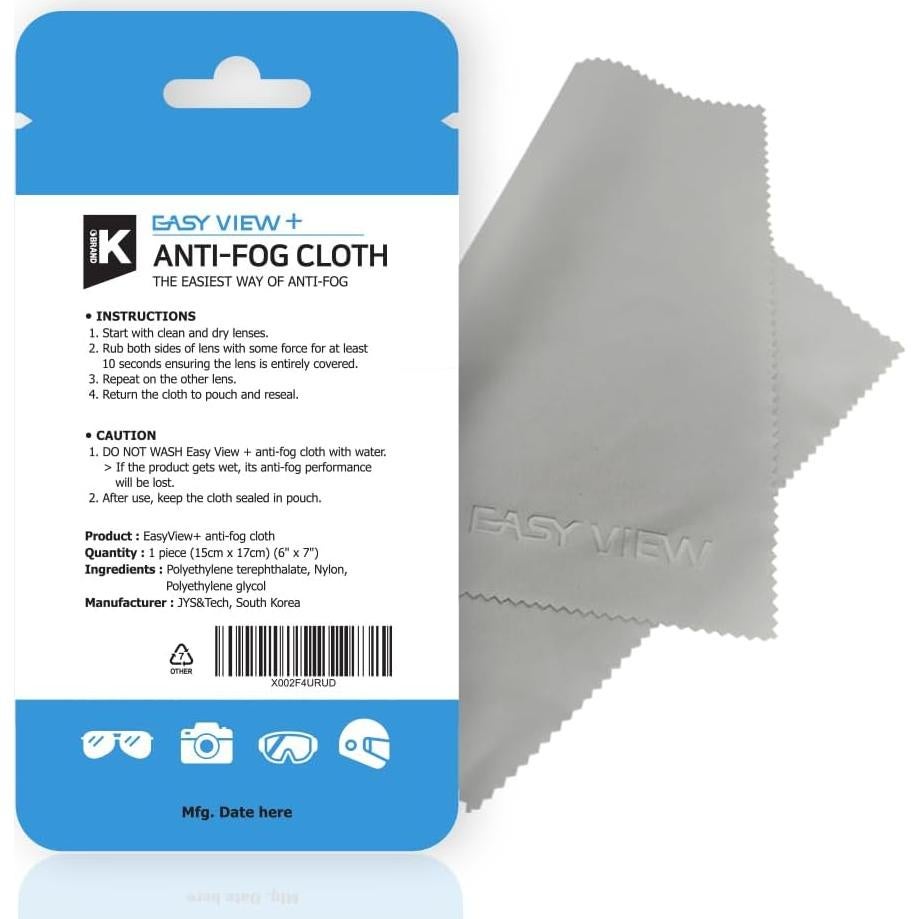 Paño Antivaho EASY VIEW+ para Gafas y Casco - 15x17cm