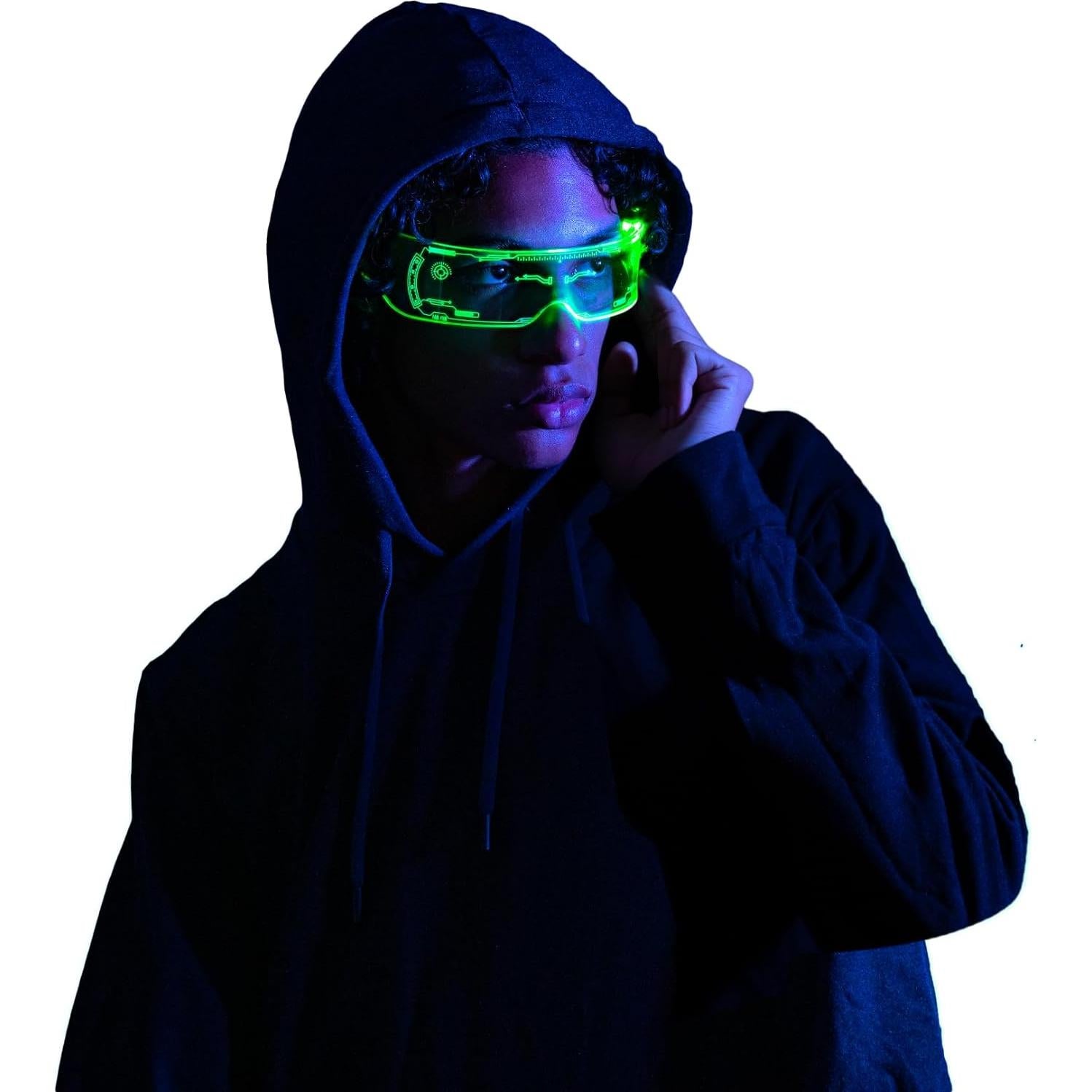 Gafas SpyX Night Ops con LED para misiones de espías