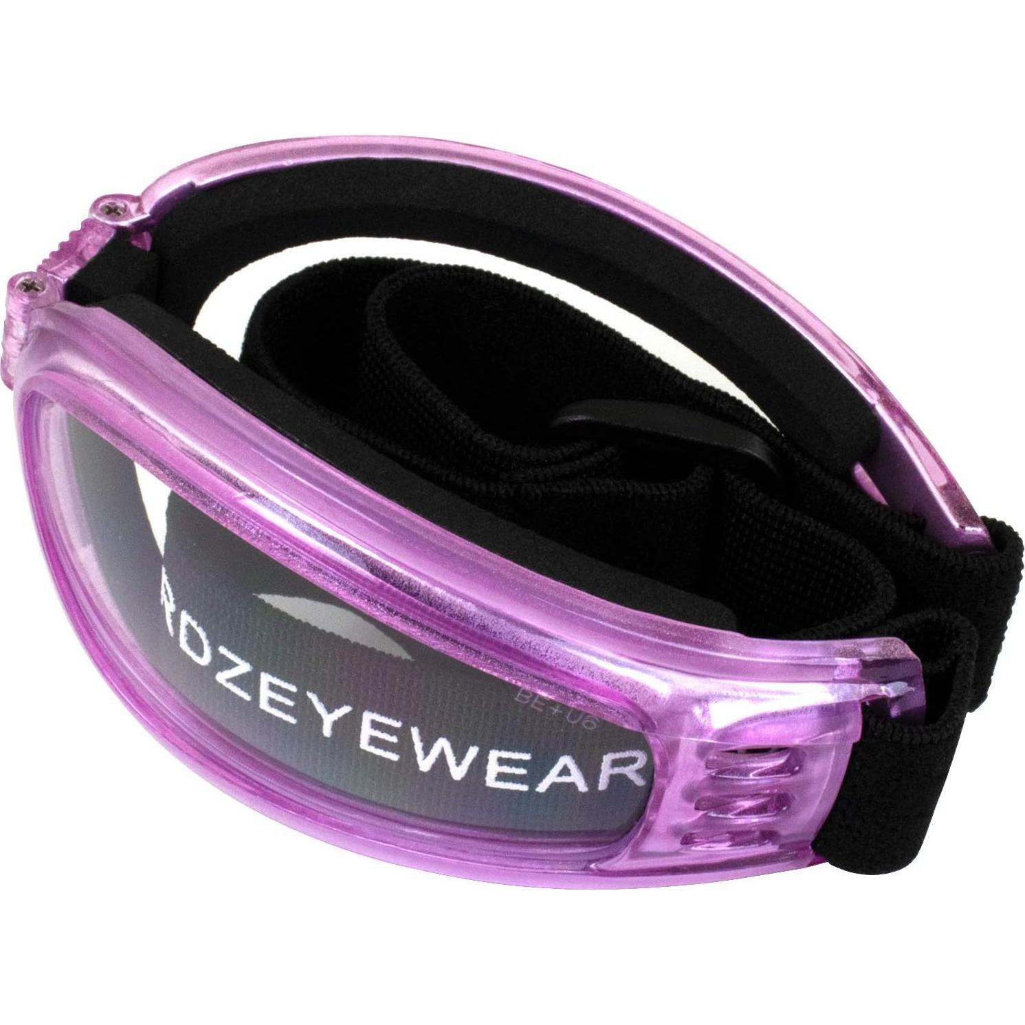 Gafas de Moto Birdz Eyewear Cardinal Plegables Rosa Translucido