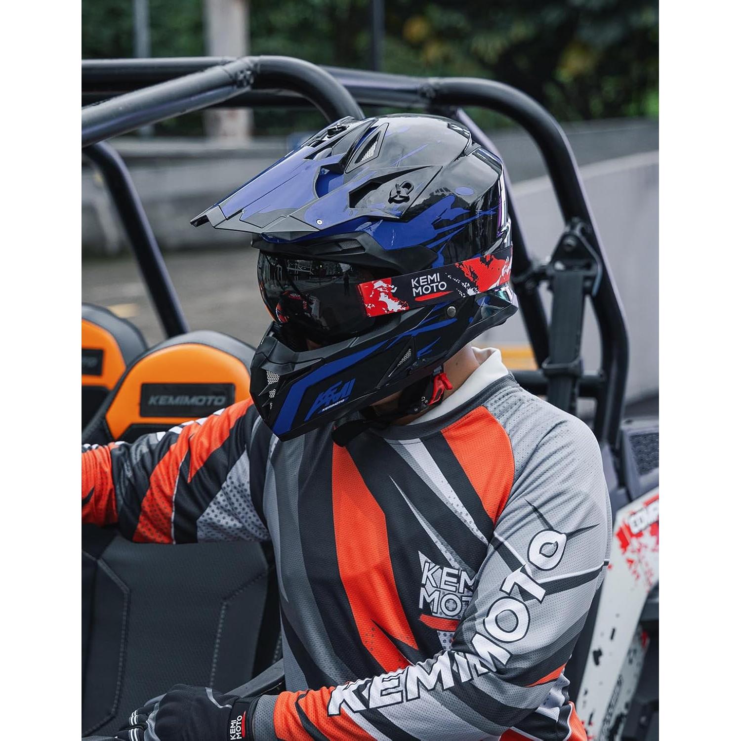 Gafas de Moto KEMIMOTO Amarillas Sin Marco 125g Protección UV