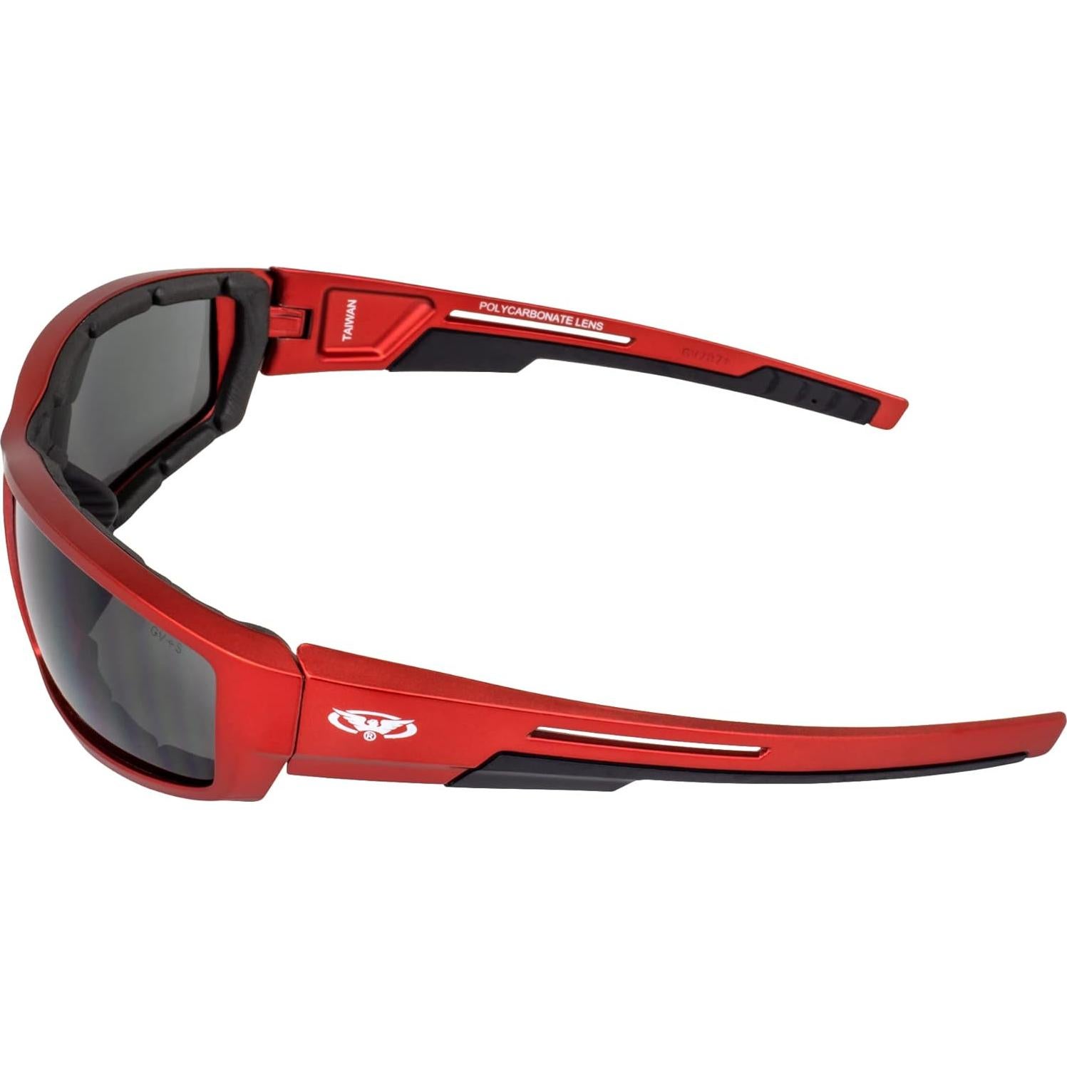 Gafas de sol de motocicleta Global Vision Sly rojo ahumado