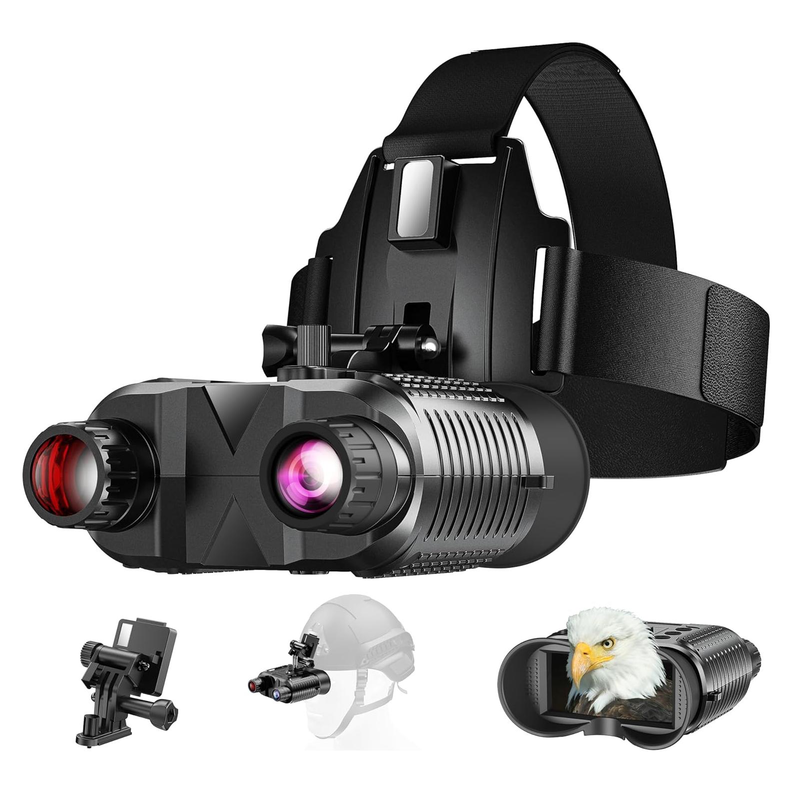 Gafas de Visión Nocturna AILNJUC 8X con Soporte para Casco