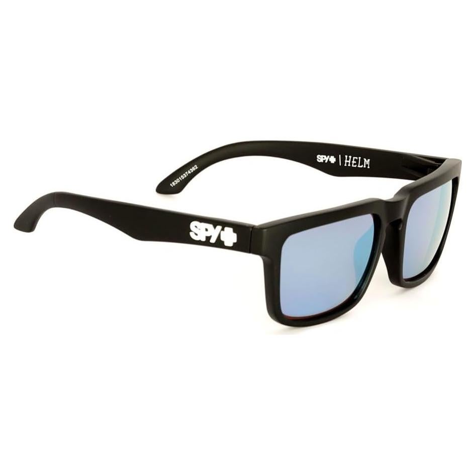 Gafas de sol unisex Spy Helm Matte Black con lente Light Blue