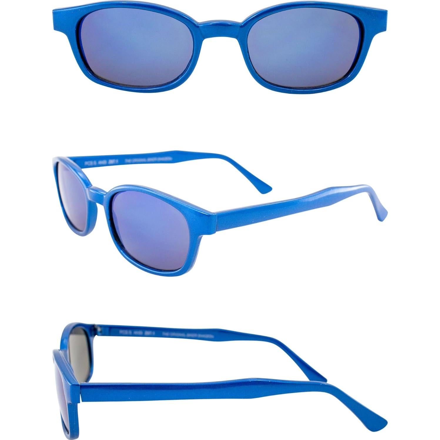 Gafas de Motocicleta KD's PCSUN Azul Hielo Lentes Espejo