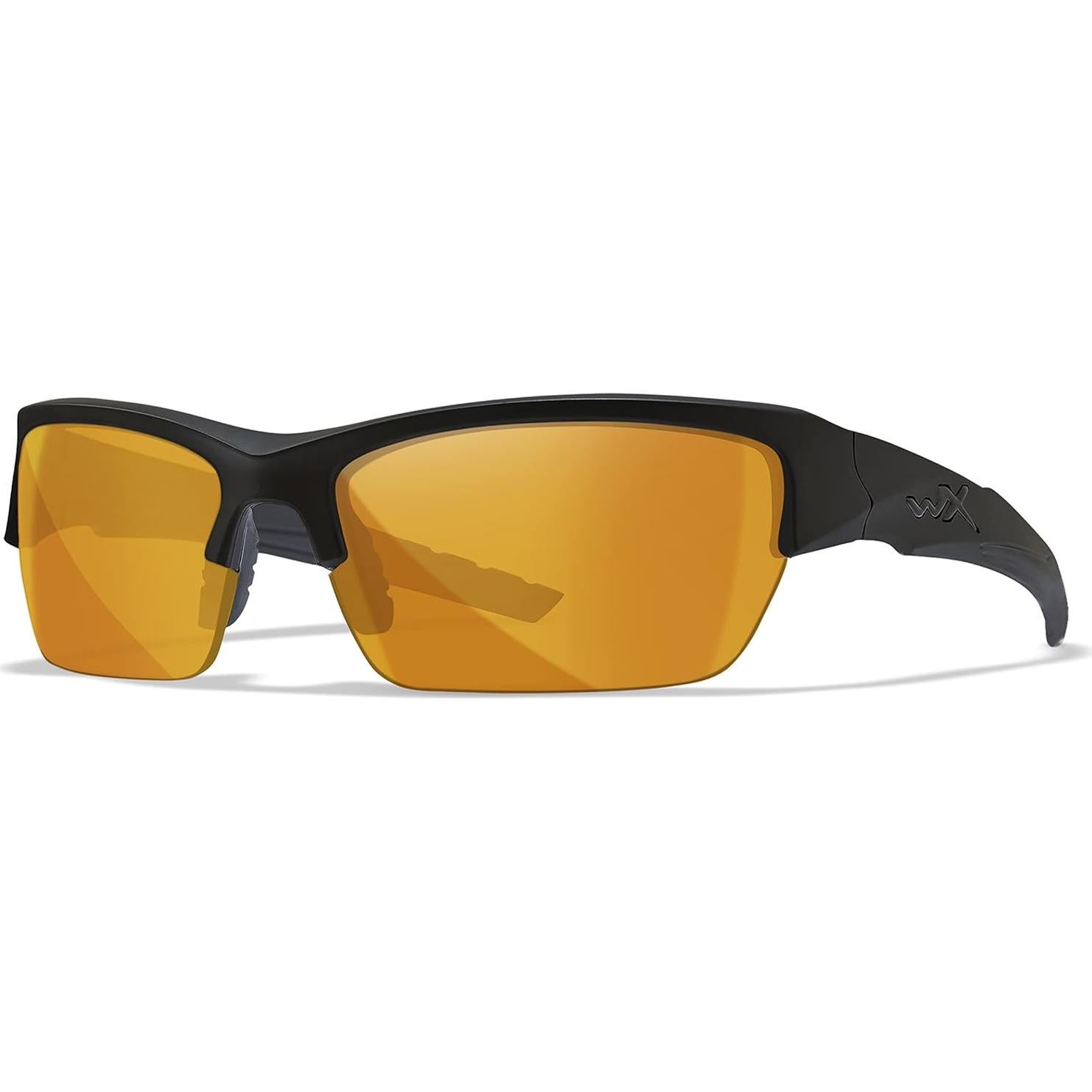 Gafas Tácticas Wiley X WX Valor, Irrompibles UV, Montura Negra