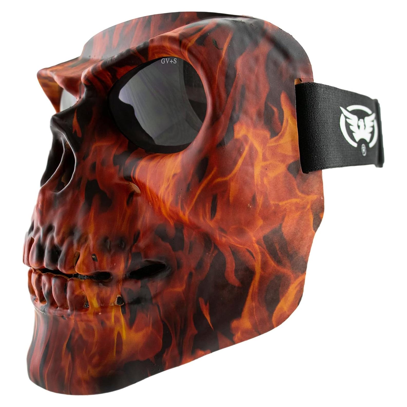 Gafas de Motocicleta Global Vision Calavera con Lentes Ahumados