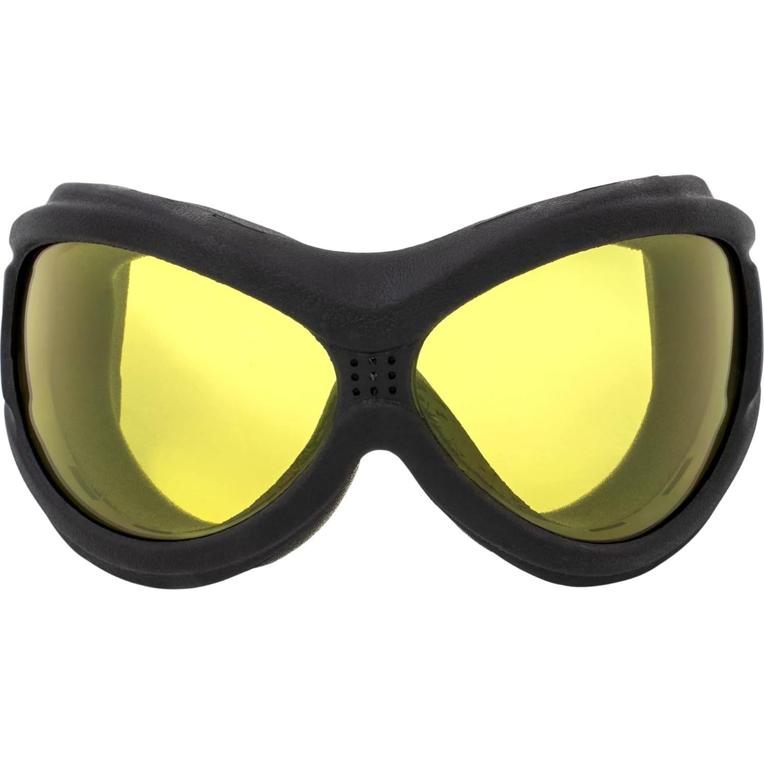 Gafas de Moto Global Vision Big Ben Marco Negro Lente Amarillo