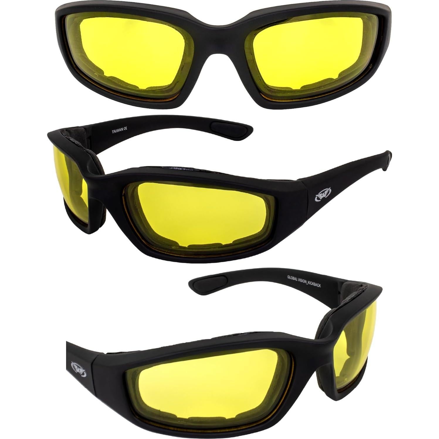 Gafas de Sol Global Vision Kickback Photochromic Unisex - Tinte Amarillo a Ahumado