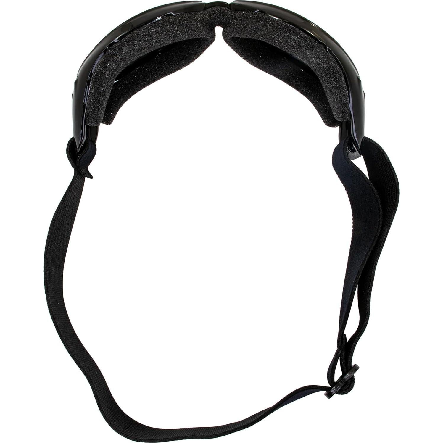 Gafas de Moto Global Vision Red Baron Espejo Flash Acolchadas