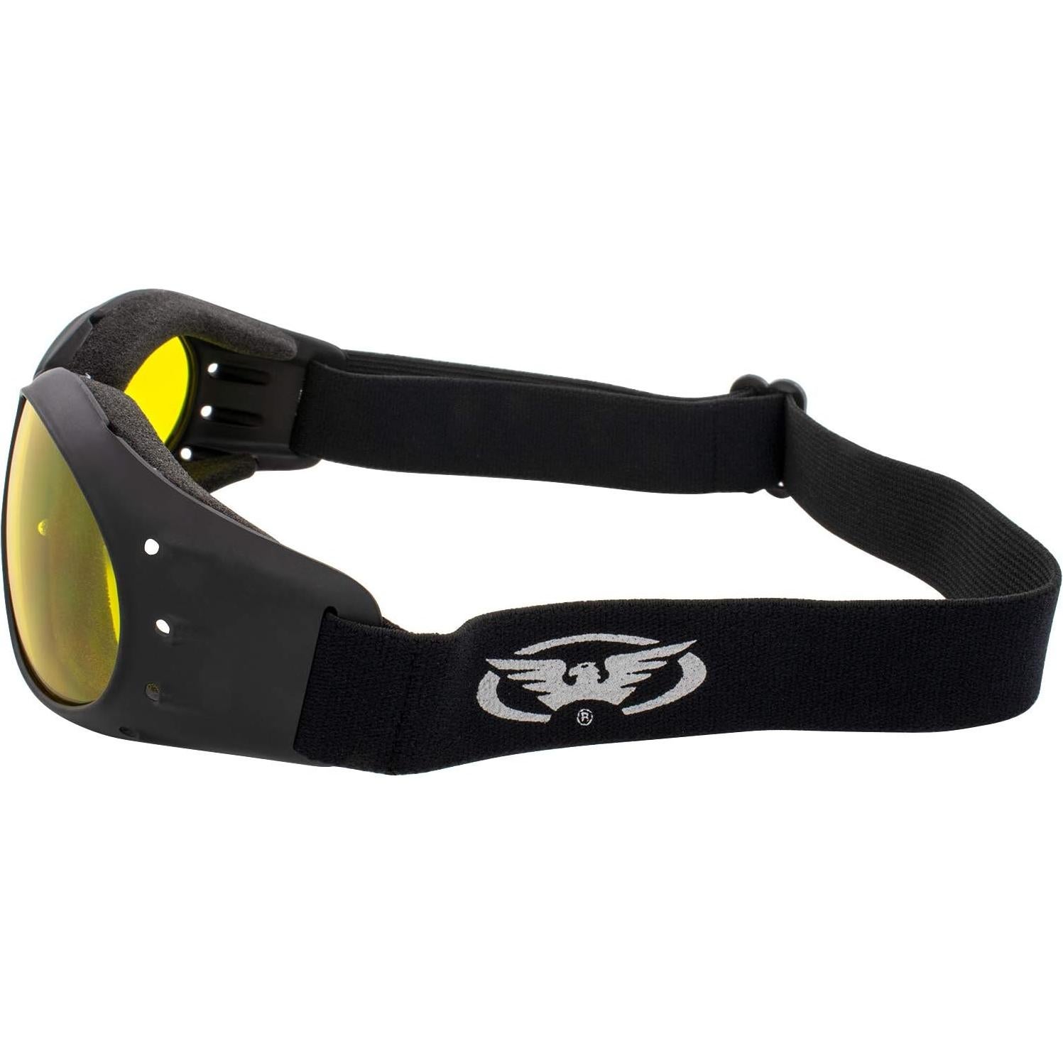 Gafas de Motociclismo Global Vision Barón Rojo con Lentes Amarillos