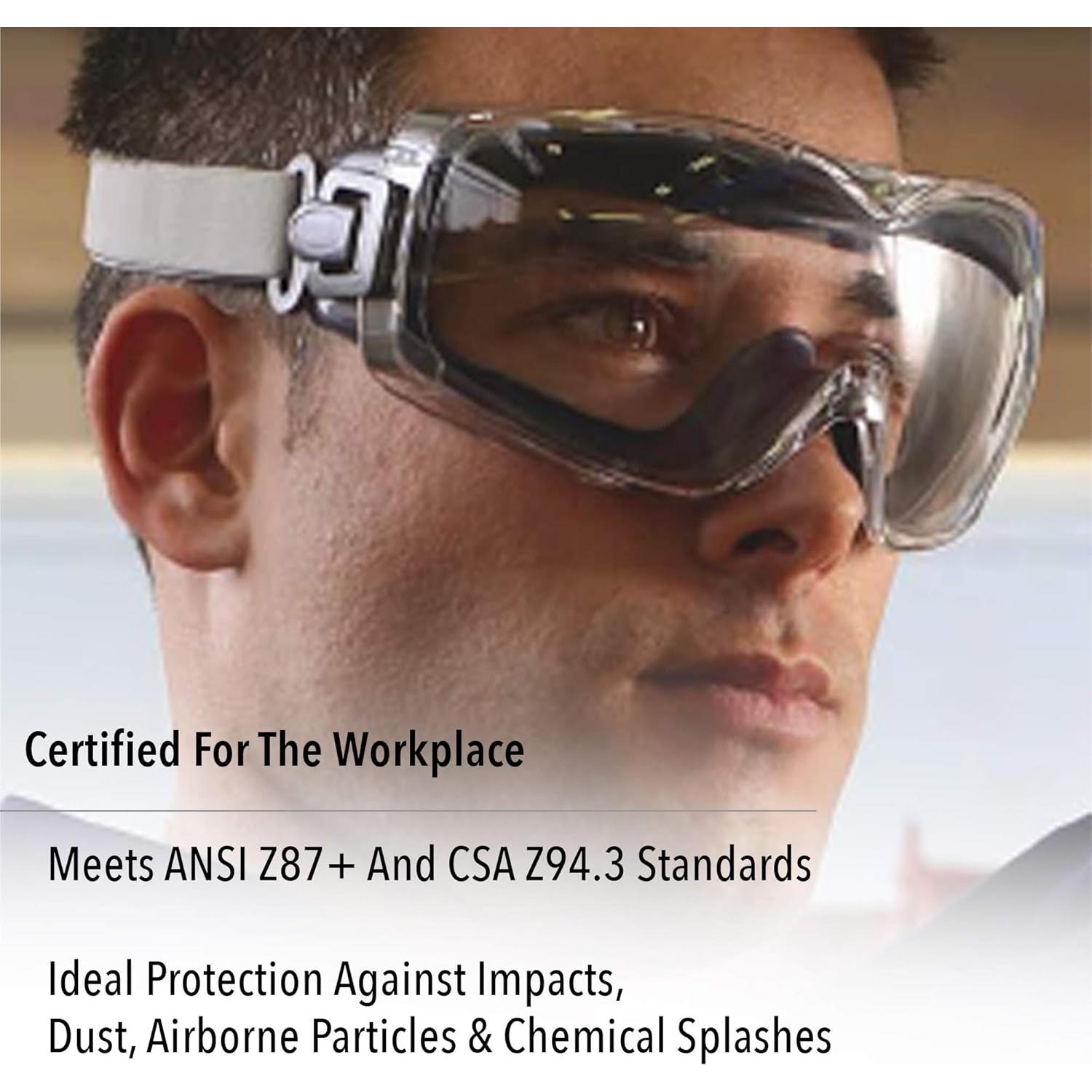 Gafas de Seguridad Uvex Stealth OTG con Lente Clara HydroShield