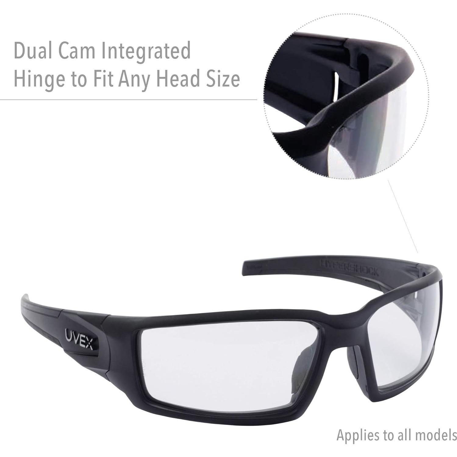Gafas de Seguridad Honeywell Uvex S2943, Marco Negro, Anti-Rayas