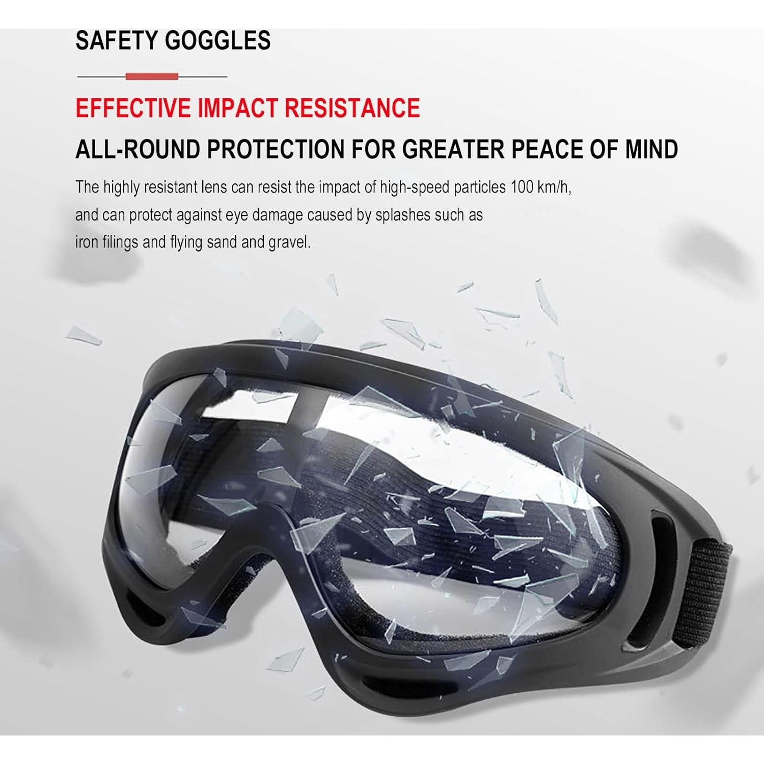 Gafas de Motocicleta ATV con 5 Lentes y 8 Máscaras Faciales