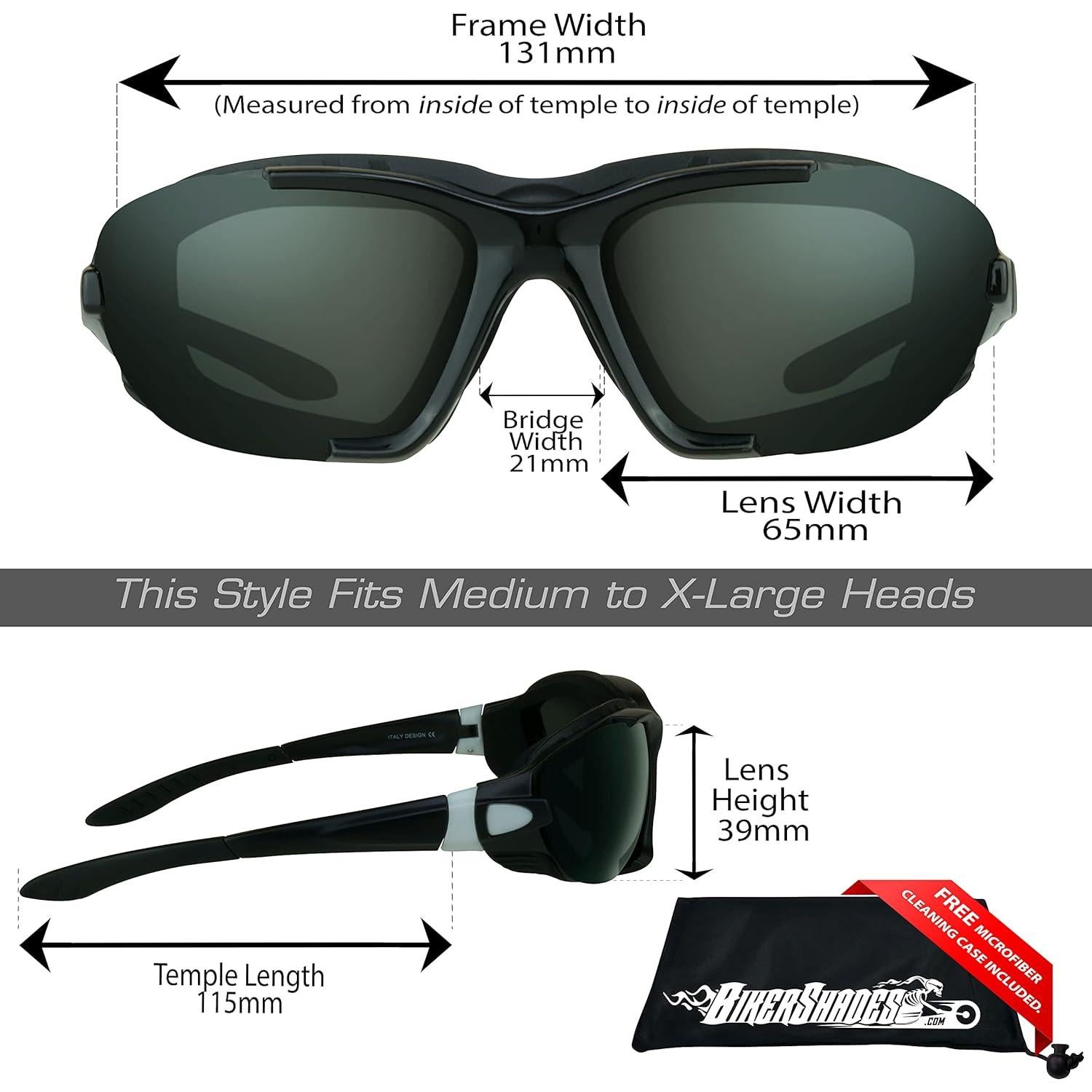 Gafas de seguridad Bikershades Slider con almohadilla espuma