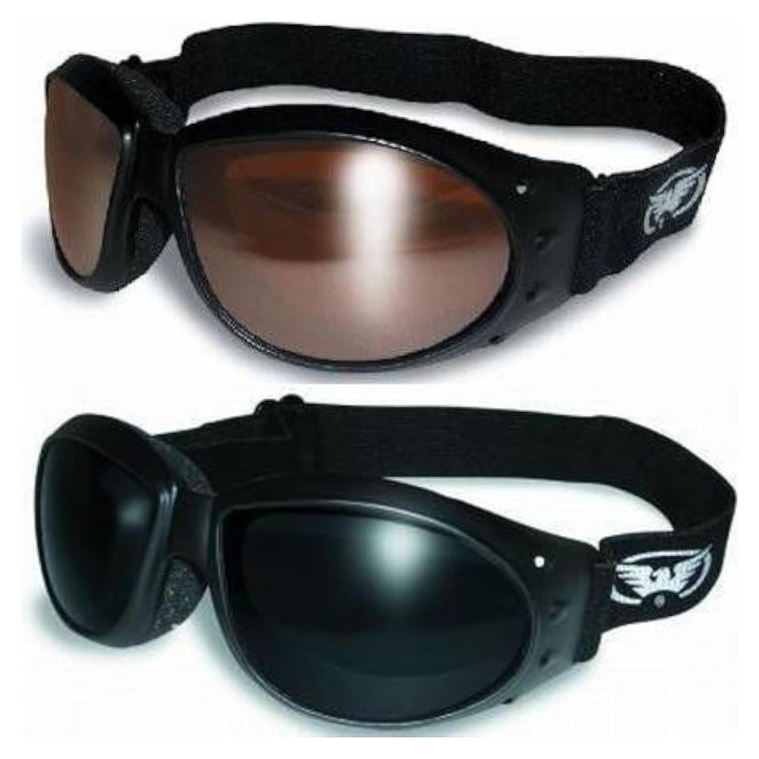 Gafas de Motocicleta GV Eliminator UV400 con Bolsa 0.1kg