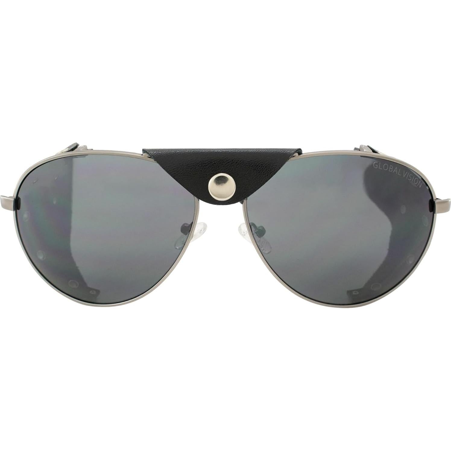 Gafas de sol para motocicleta Global Vision Aviator-3 con protectores de cuero