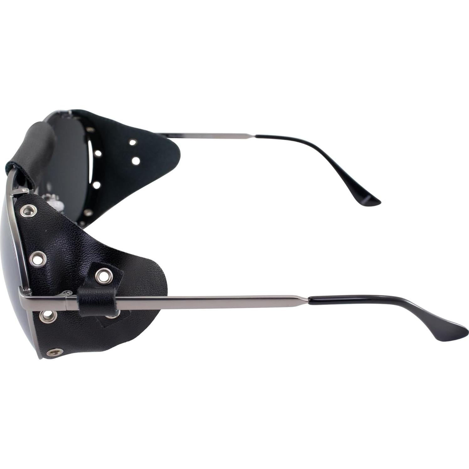 Gafas de sol para motocicleta Global Vision Aviator-3 con protectores de cuero