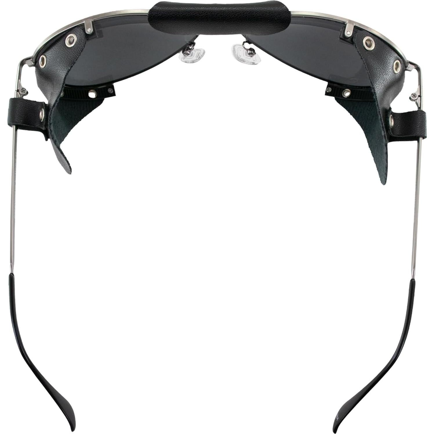 Gafas de sol para motocicleta Global Vision Aviator-3 con protectores de cuero