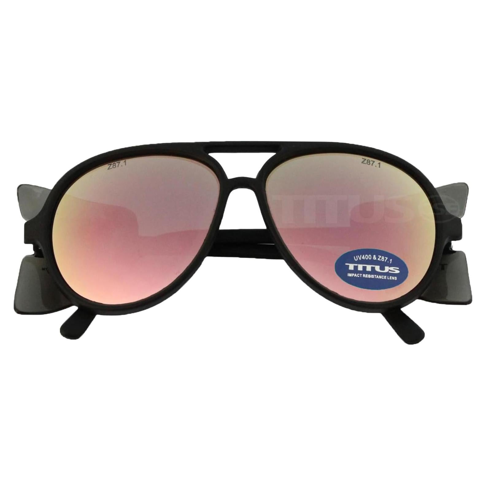 Gafas de Sol Aviador Titus G35 UV400 con Escudos Laterales