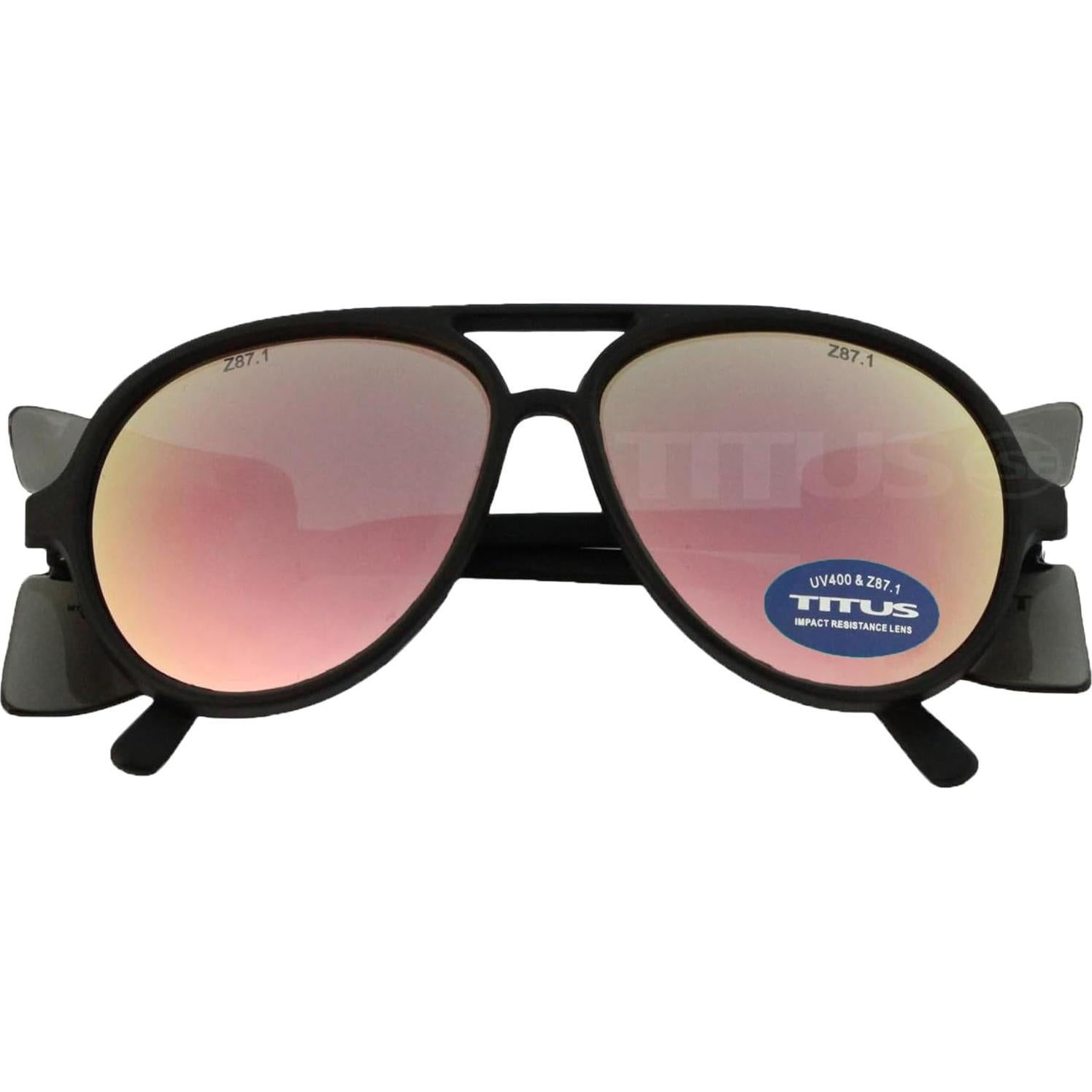 Gafas de Sol Aviador Titus G35 UV400 con Escudos Laterales