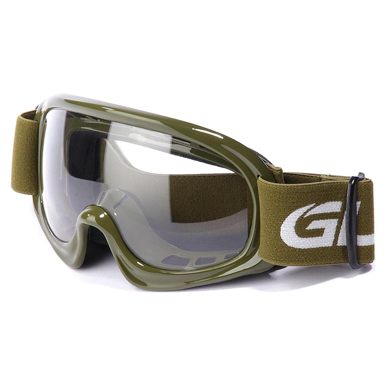 Gafas de Motocross GLX YH15 Antivaho para Niños Verde Militar