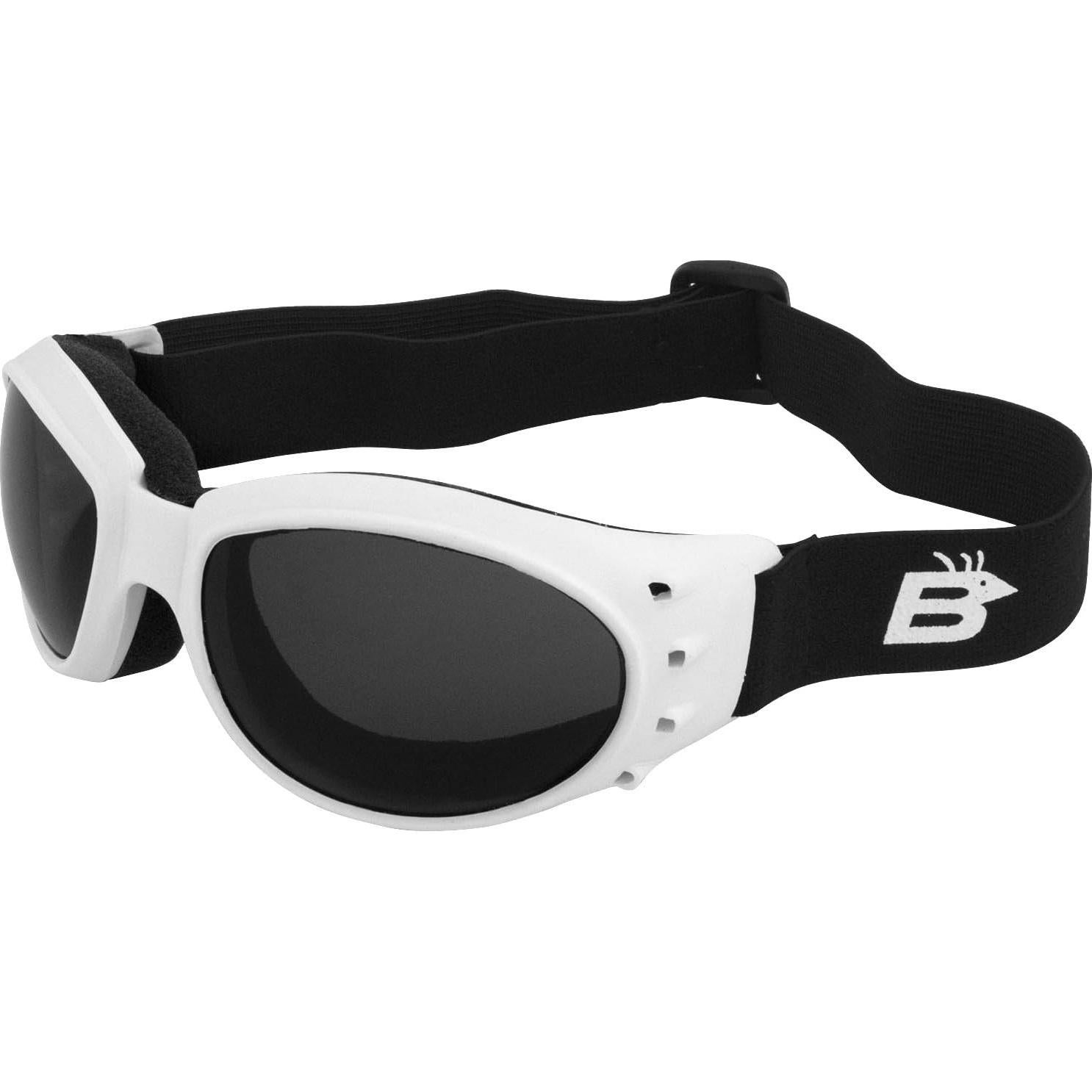 Gafas de Motocicleta Birdz Eyewear Eagle Antivaho Marco Blanco