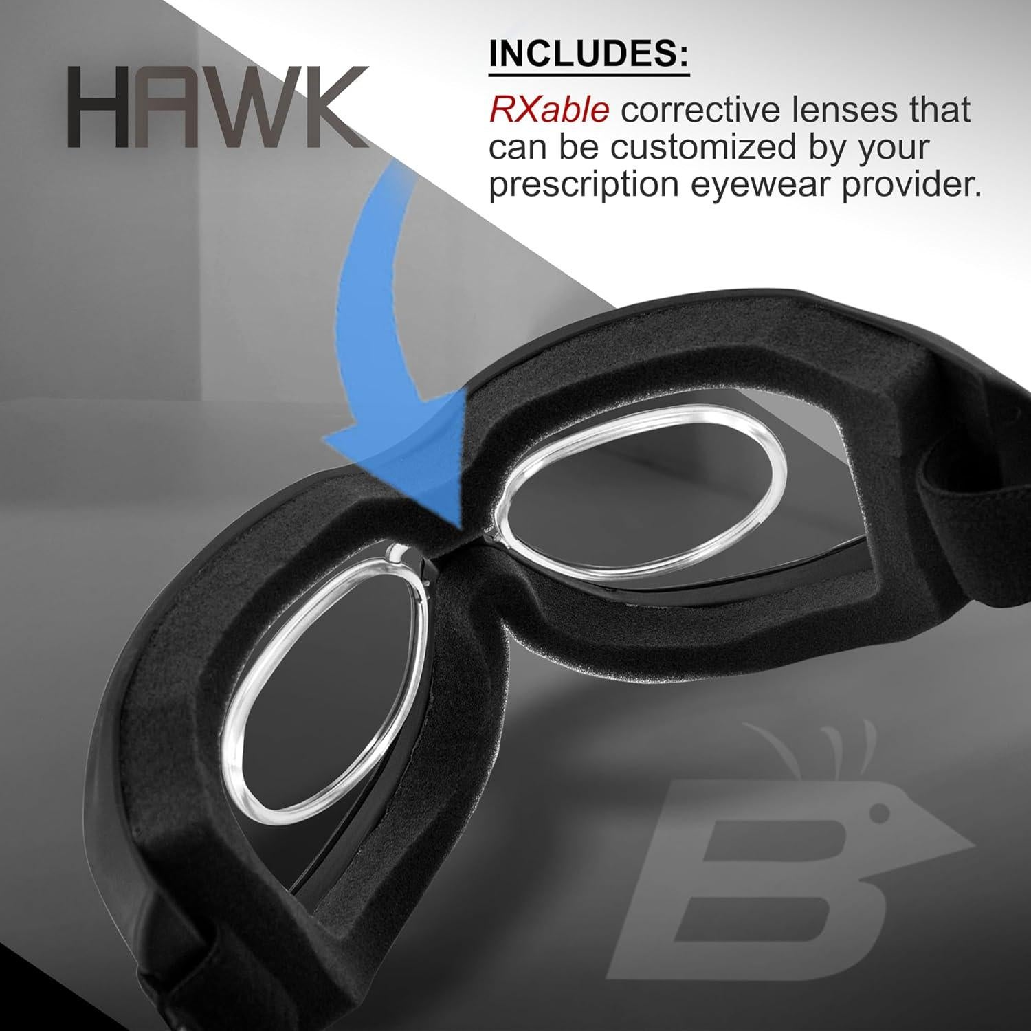 Gafas de sol Birdz Eyewear Hawk RXable anti-vaho 2 pares