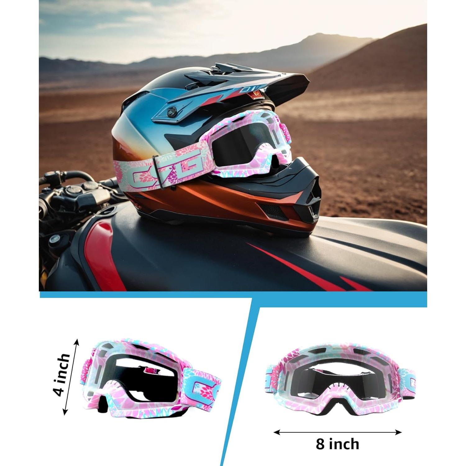 Gafas de Motociclismo CRG Sports T815-189 UV y Ventilación