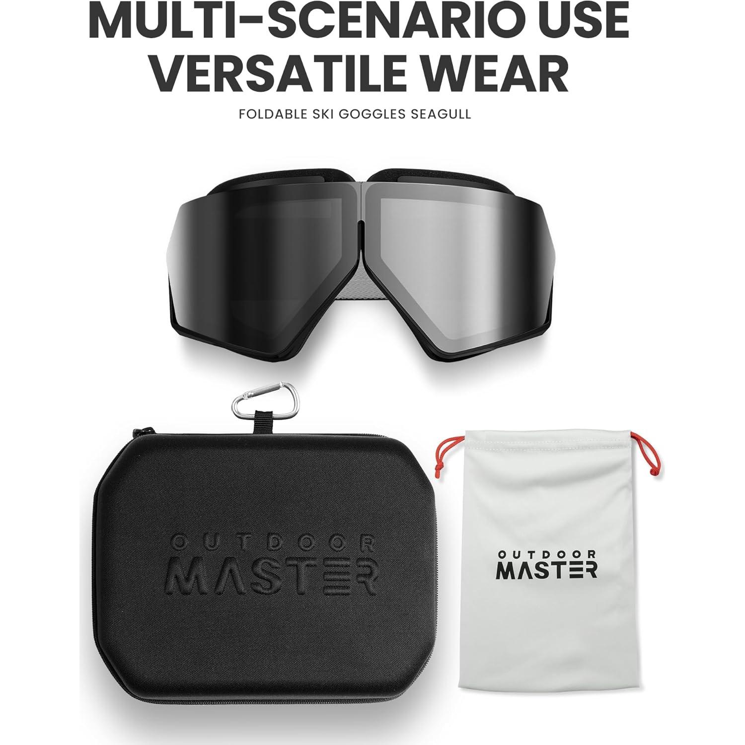 Gafas de Moto OutdoorMaster Seagull Plegables UV400 para Adultos