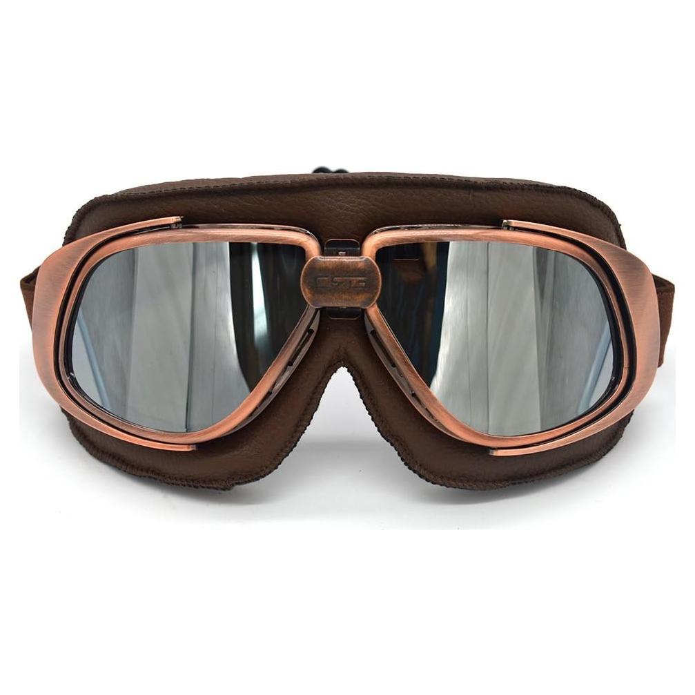 Gafas de Motocicleta Evomosa Vintage Piloto con Lentes de Colores