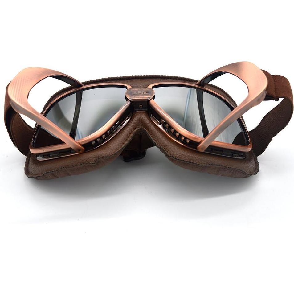 Gafas de Motocicleta Evomosa Vintage Piloto con Lentes de Colores