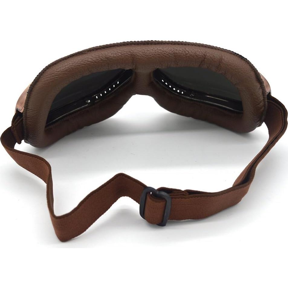 Gafas de Motocicleta Evomosa Vintage Piloto con Lentes de Colores