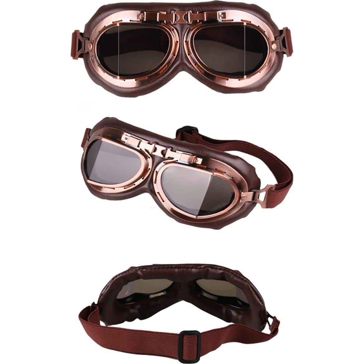 Gafas de Casco Vintage Peicees - Paquete de 2, Motociclismo