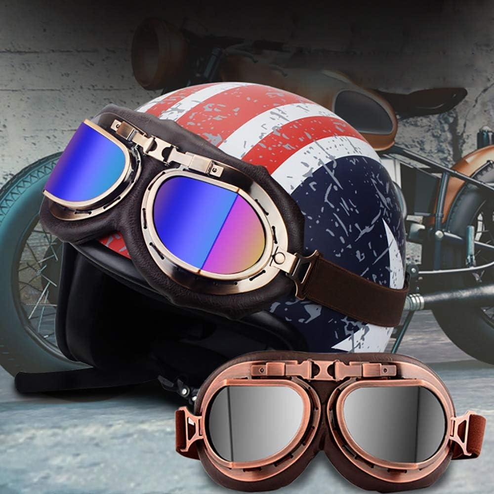 Gafas de Casco Vintage Peicees - Paquete de 2, Motociclismo
