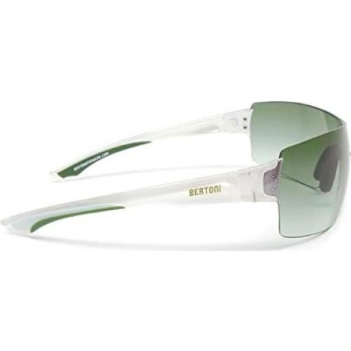 Gafas de sol deportivas Bertoni N30B - Nylon flexible - Blanca