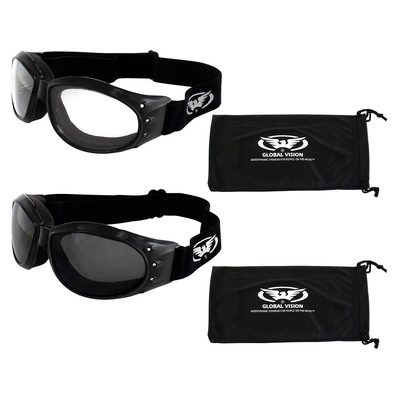 Gafas de Moto Global Vision Eliminator Anti-Niebla UV400