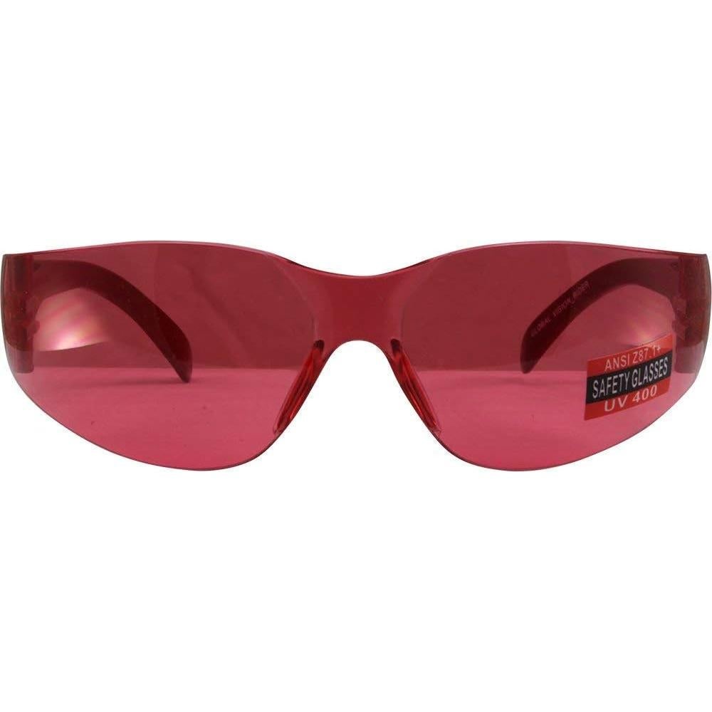 Gafas de sol de seguridad Global Vision Rider rojas Z87.1