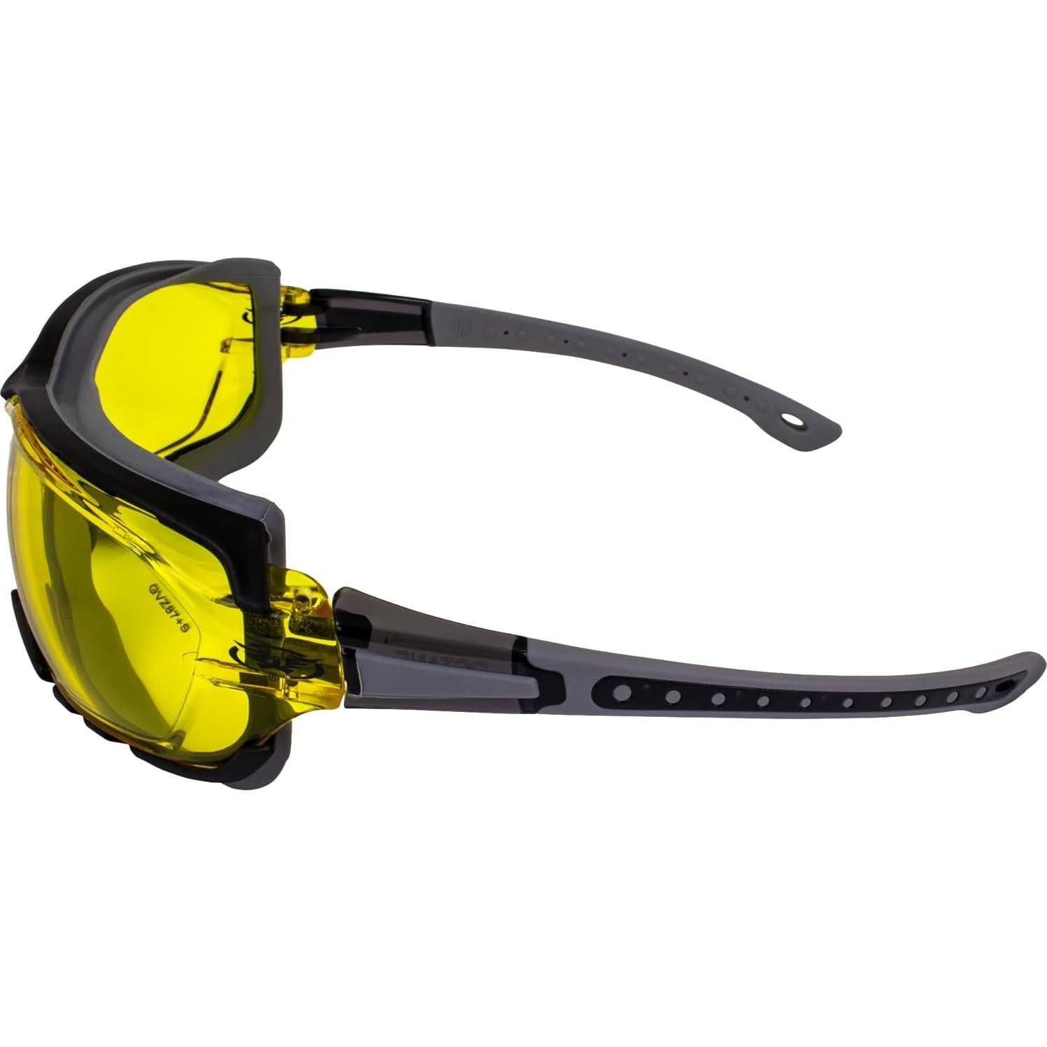 Gafas de sol deportivas Global Vision Octane UV400 gris amarilla