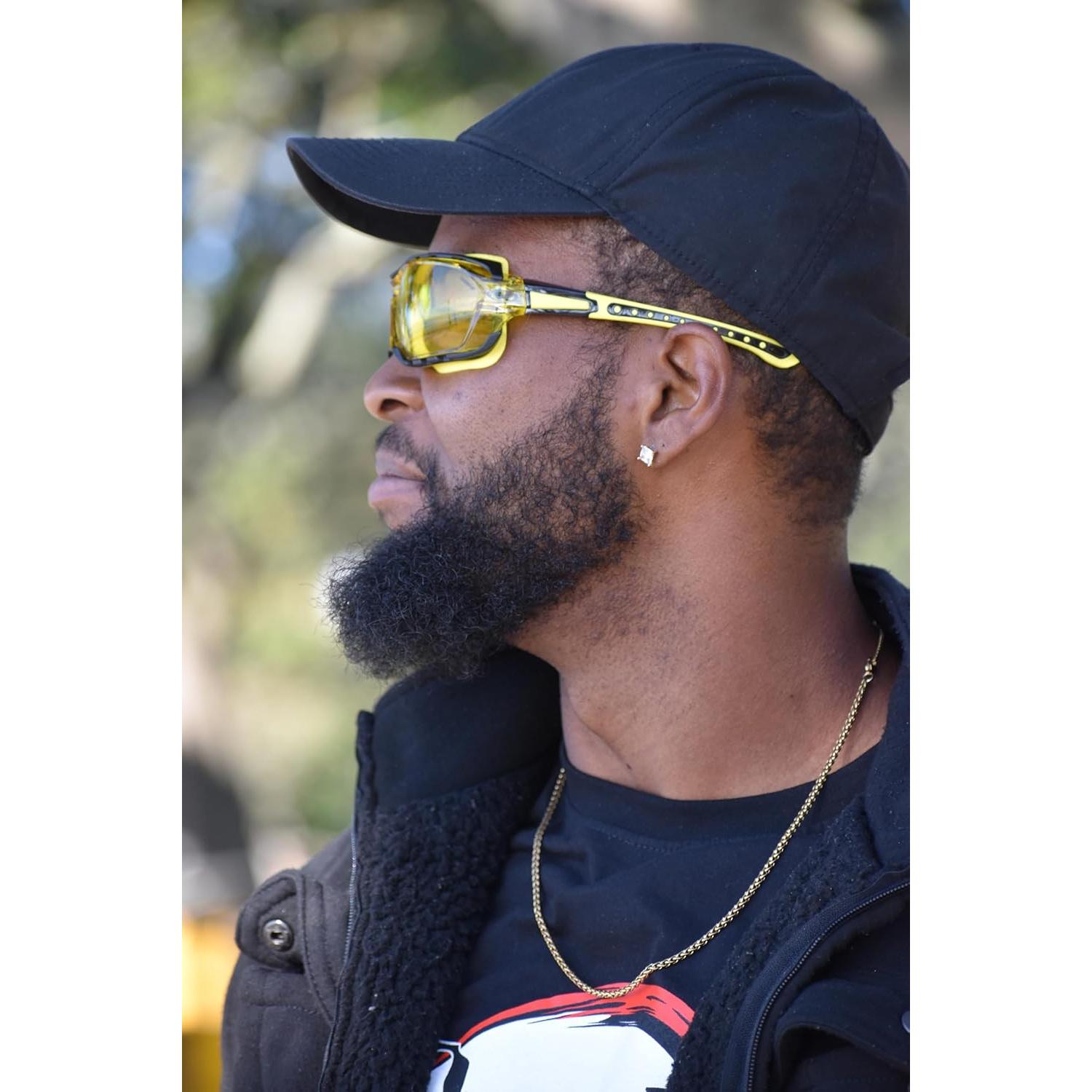 Gafas de sol deportivas Global Vision Octane UV400 gris amarilla