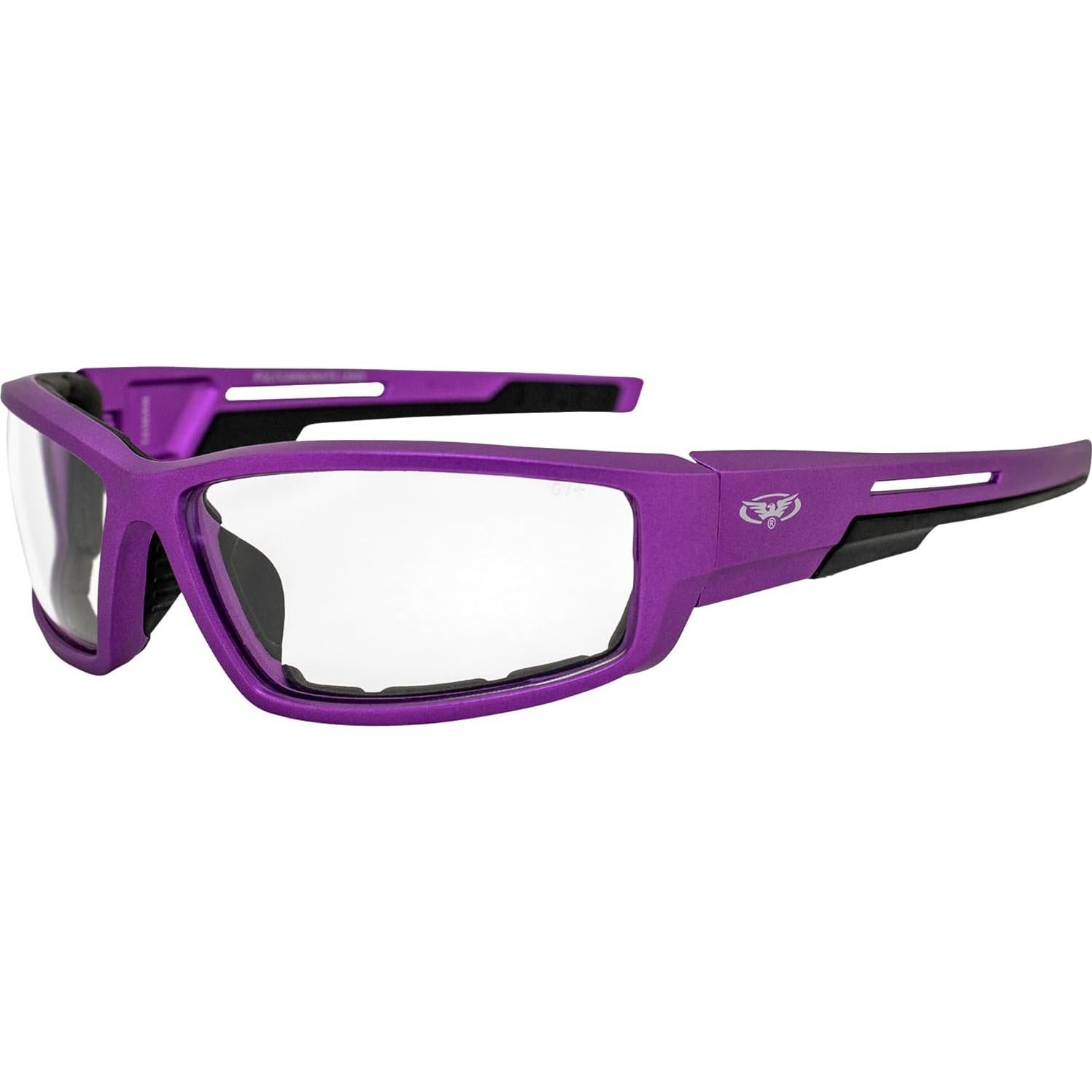 Gafas de Motocicleta Global Vision Sly Acolchadas UV400 Púrpura
