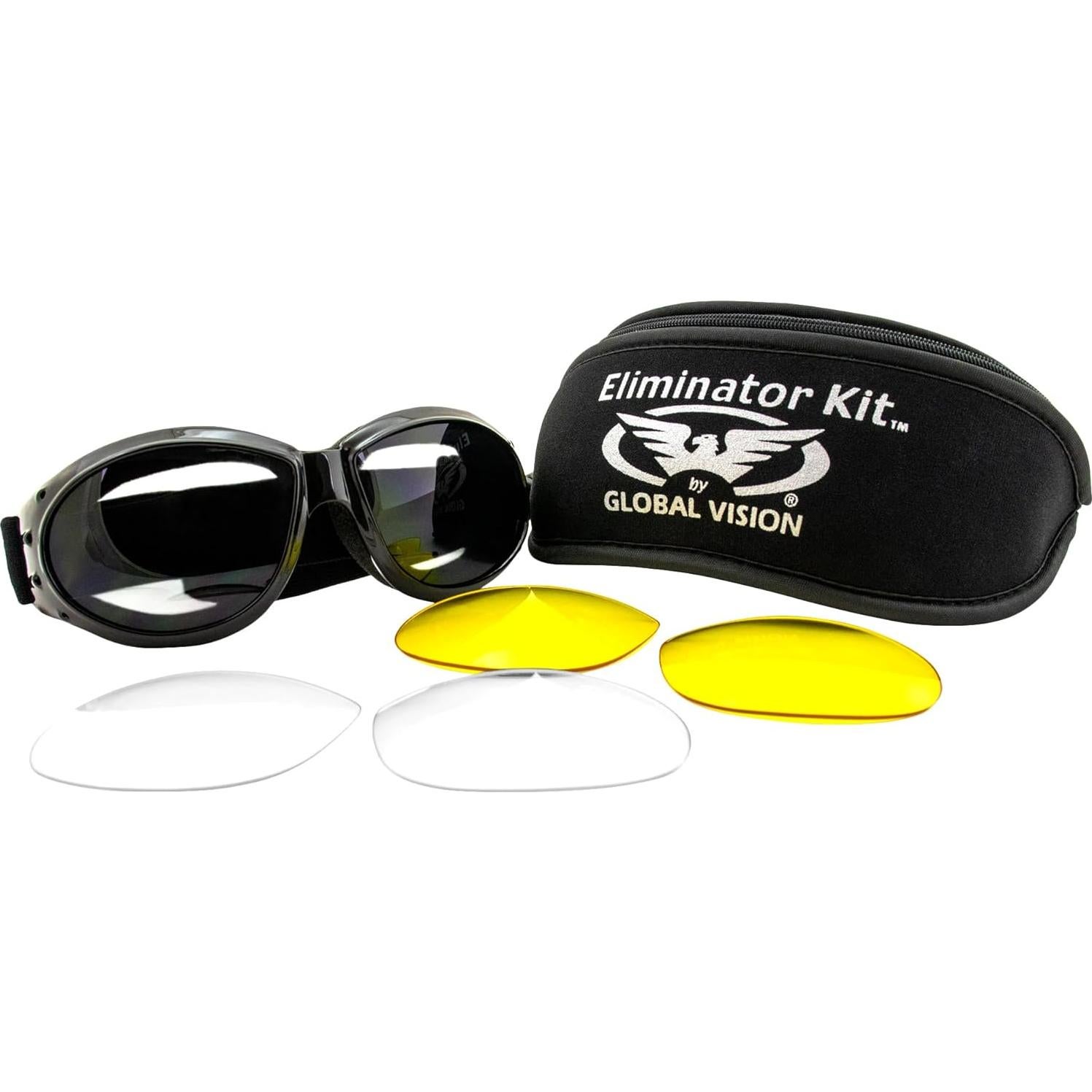 Kit de Gafas de Deporte Global Vision Eliminator 3 Lentes