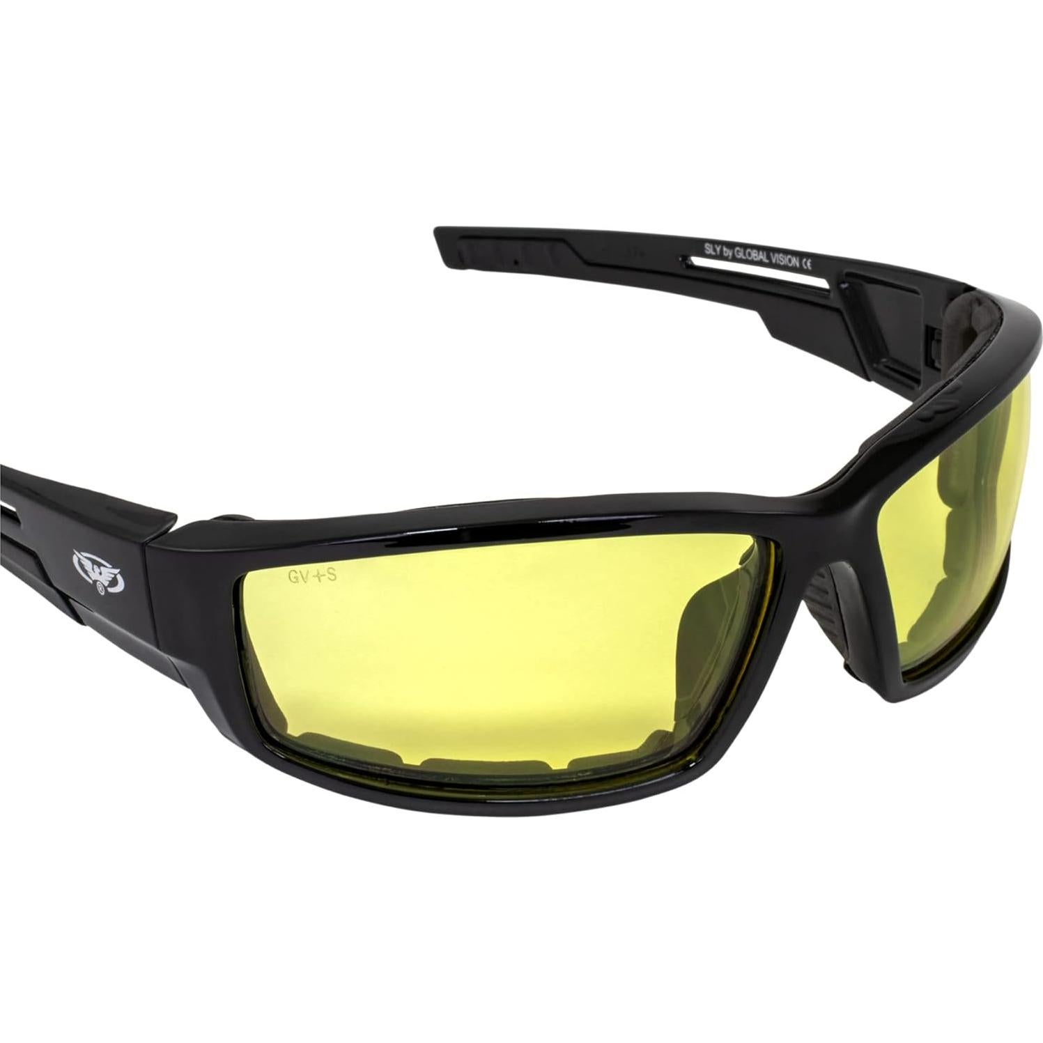 Gafas de sol acolchadas Sly Global Vision para motociclistas
