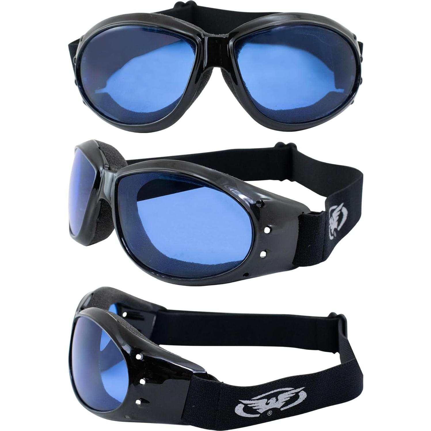 Gafas de Motocicleta Global Vision Eliminator Lente Azul