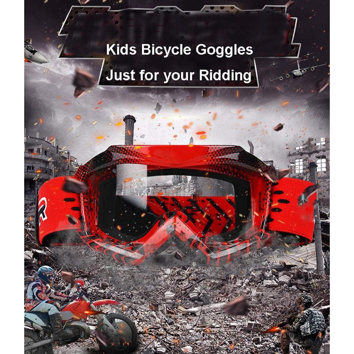 Gafas de Goggle para Motocicleta June Sports KG004 - Rojo