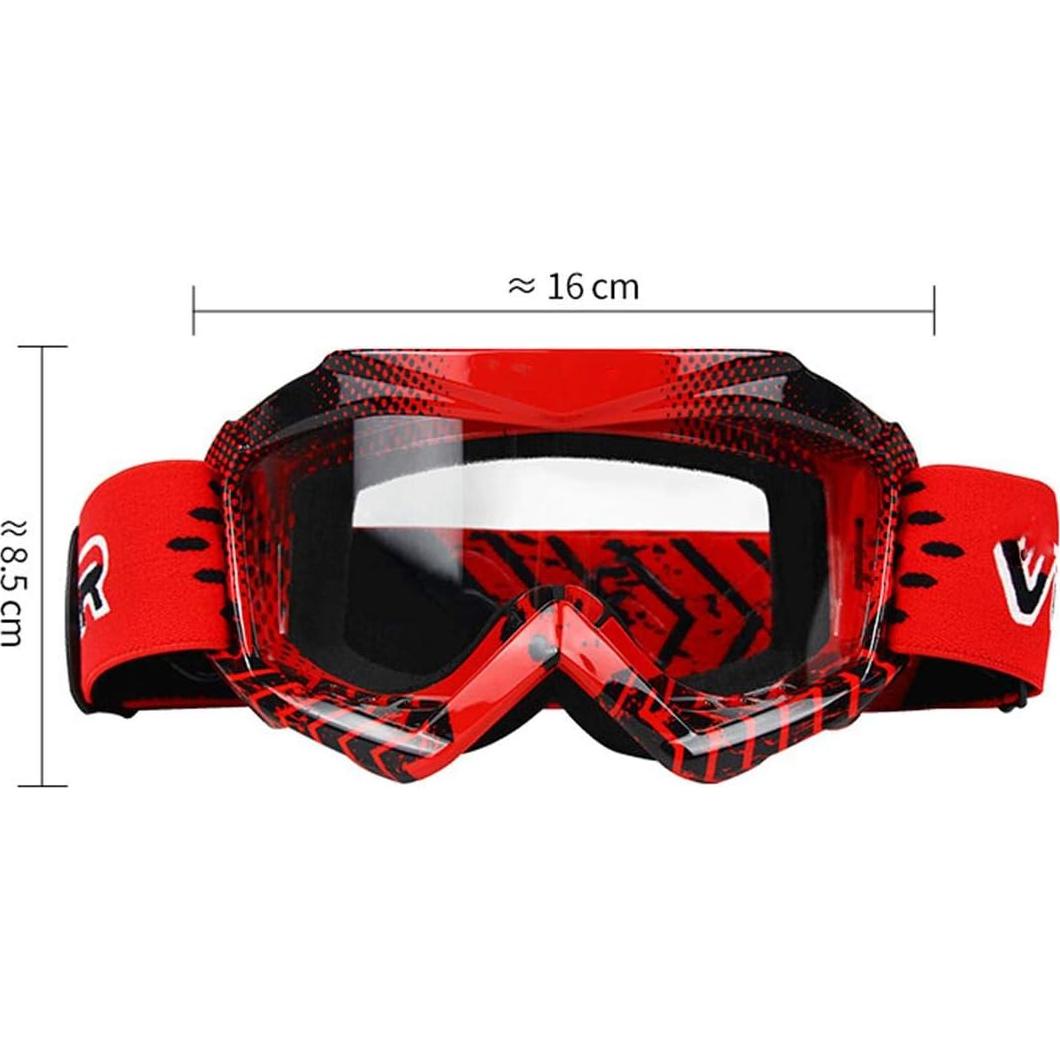 Gafas de Goggle para Motocicleta June Sports KG004 - Rojo