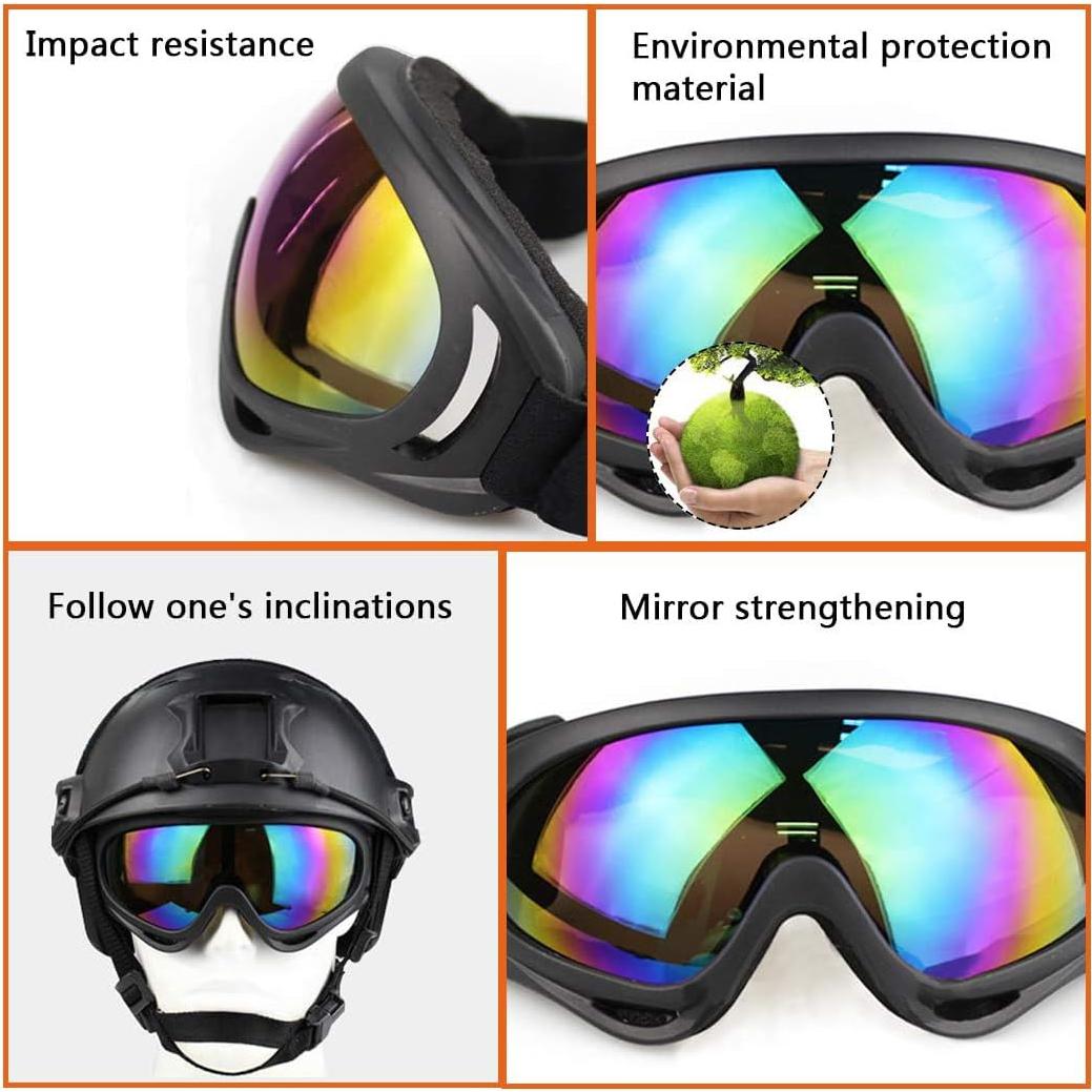 Gafas de Esquí AOUTACC UV400 4 Paquete Protección Impacto