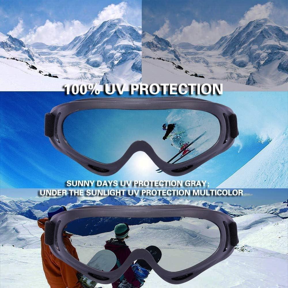 Gafas de Esquí Anti-reflejo Primera Elección UV 400 Rojo