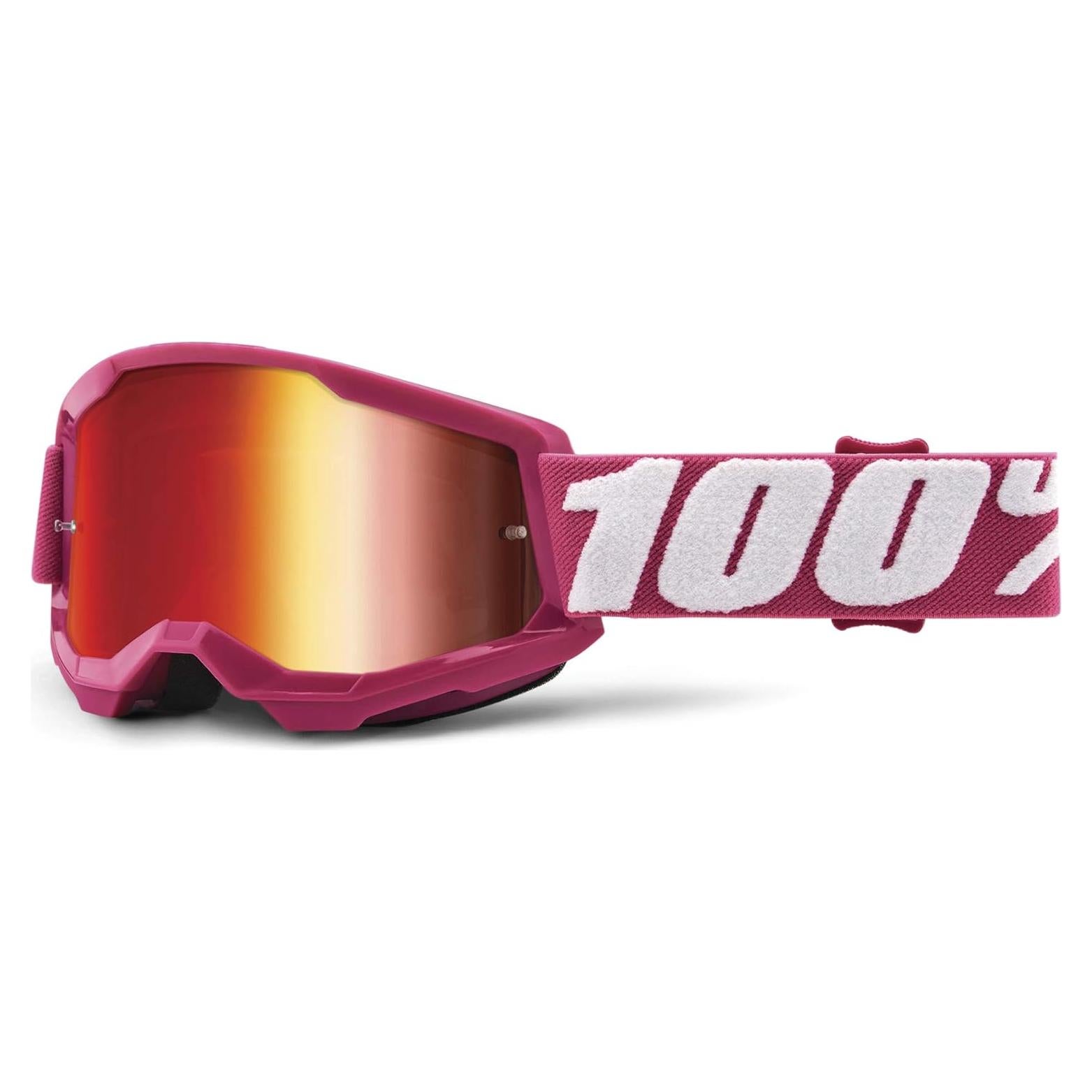 Gafas de Motocross 100% Strata 2 Fletcher - Lente Roja Espejo