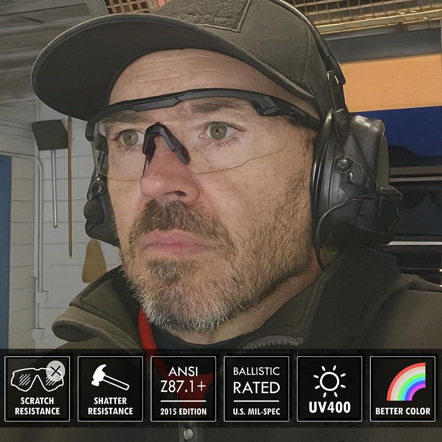 Gafas de Tiro Tácticas HTS HUNTERSKY con Lentes Intercambiables